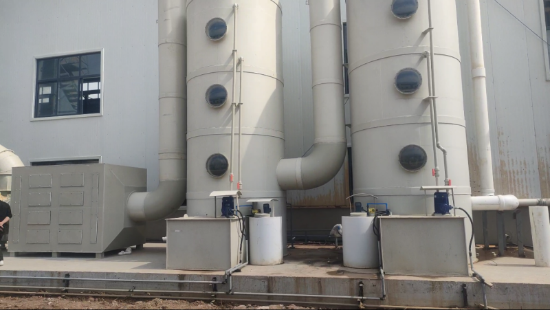 寶雞酸堿廢氣處理（噴淋塔）的工作原理